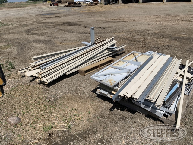 (2) Pallets of steel shelving